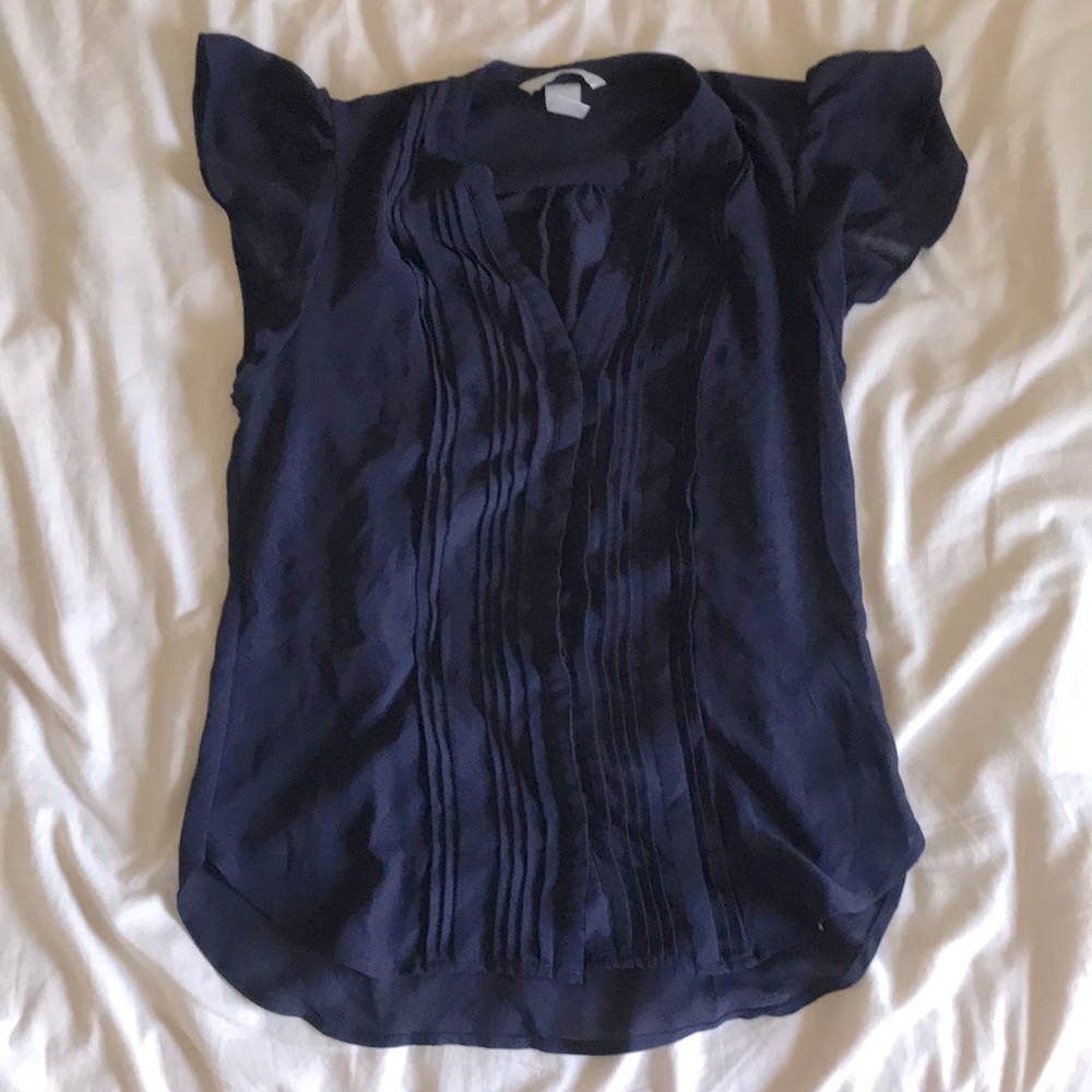 H&M Navy Blue Blouse